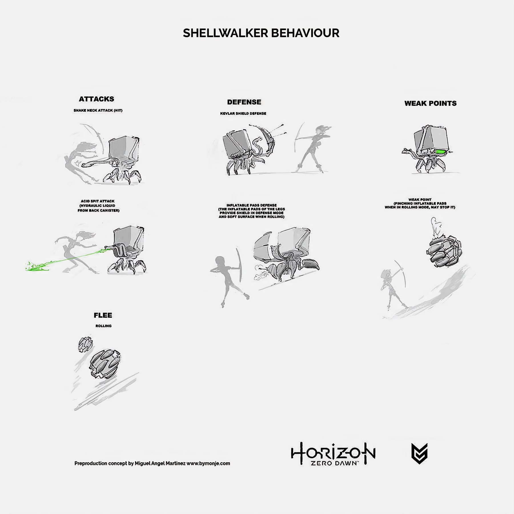 Shellwalker behaviour
