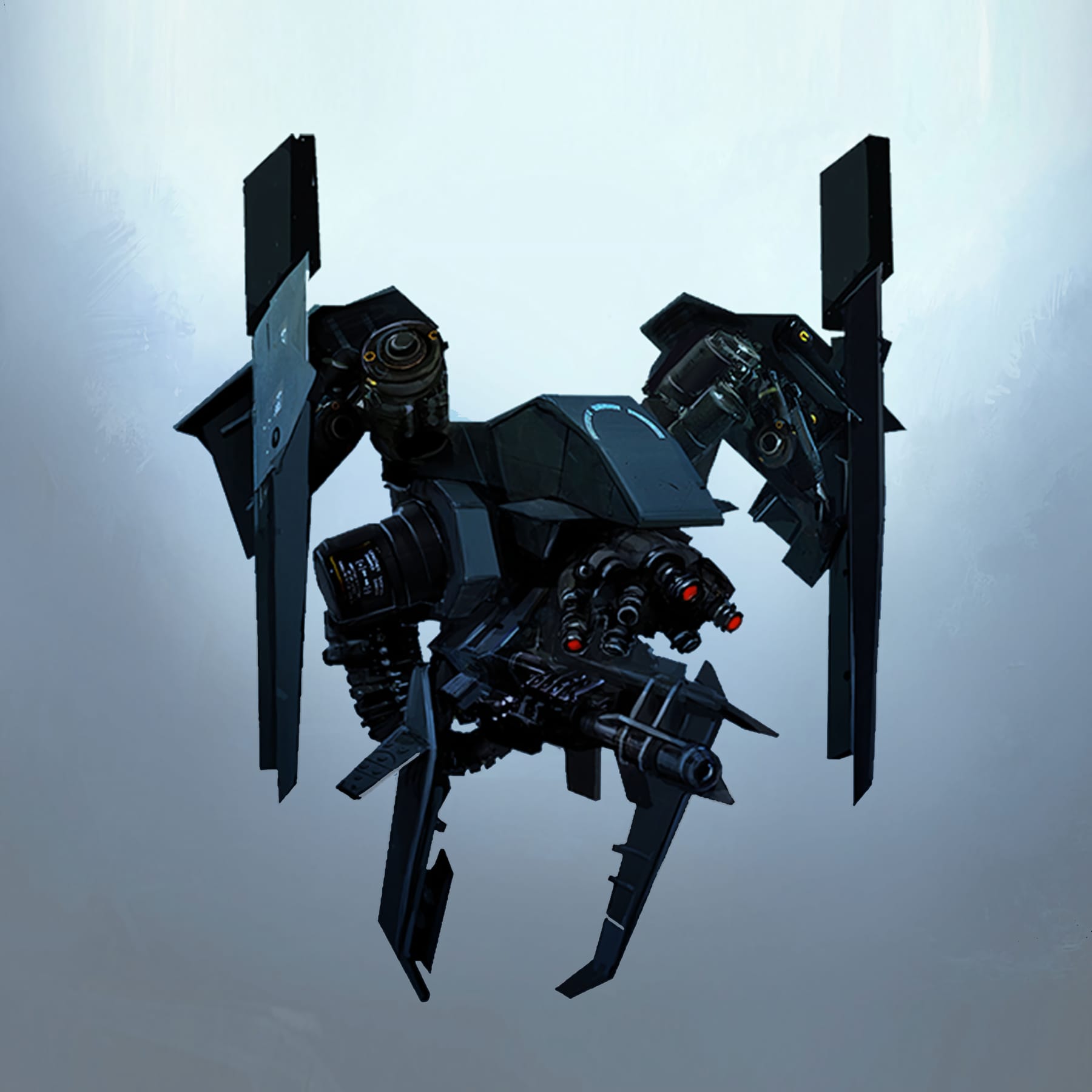 Helghast drone silhouette study