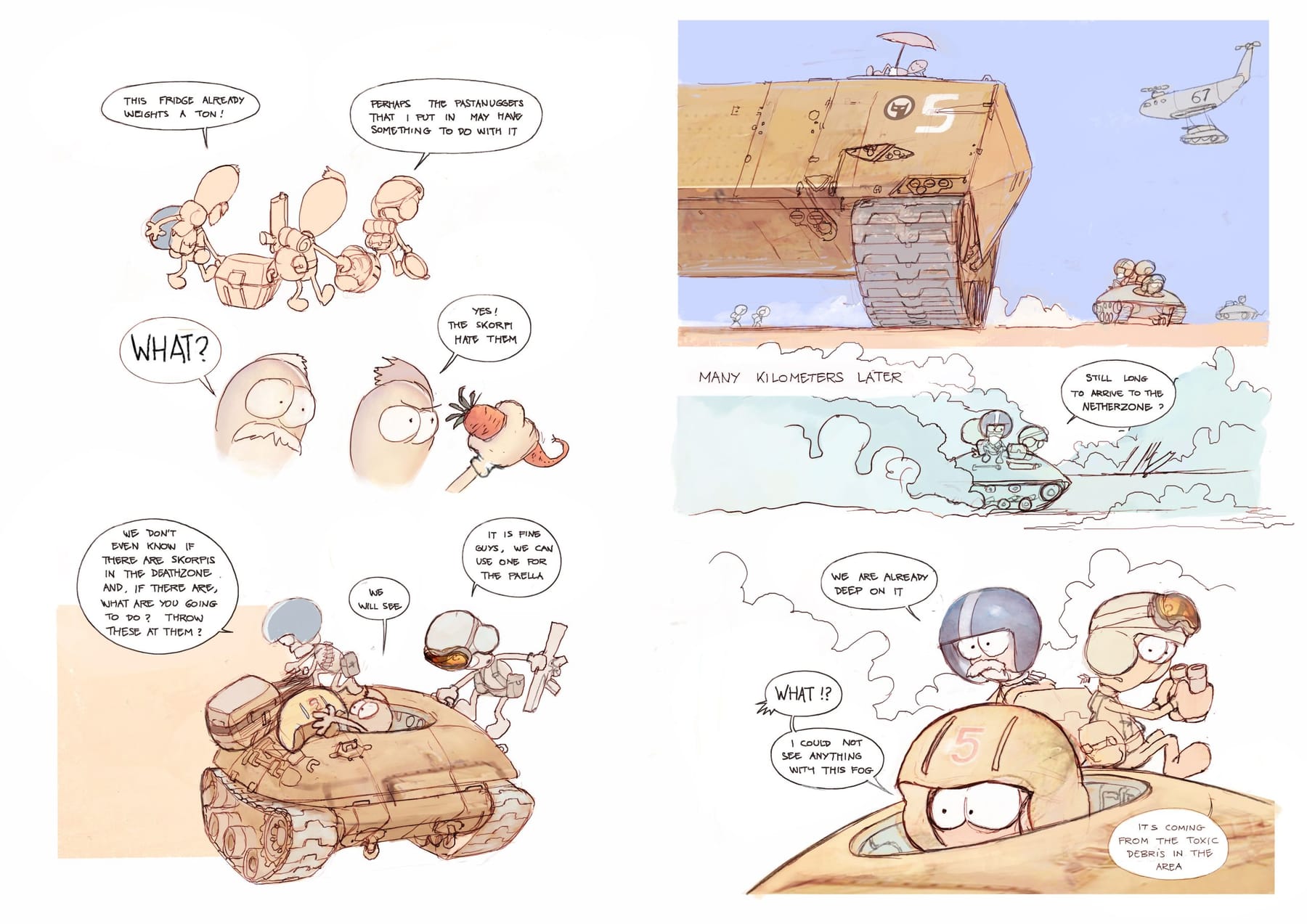 Cusvenia Wars — comic pages